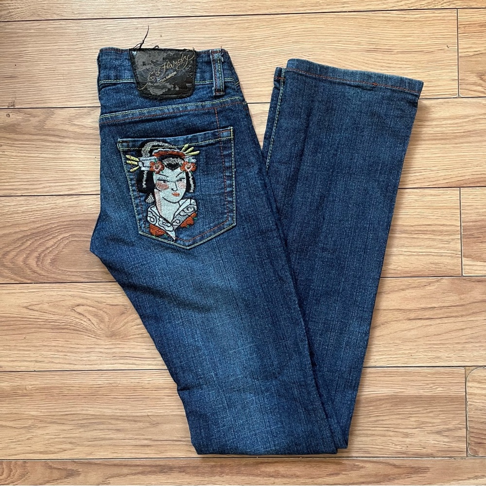 ED HARDY low rise jeans
